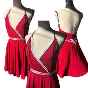 Flirty and feminine red halter